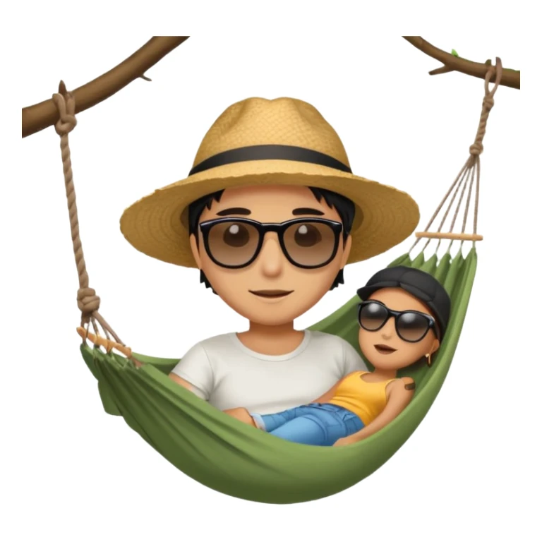 take the last image and make the hole bigger, and the hammock smaller sticker