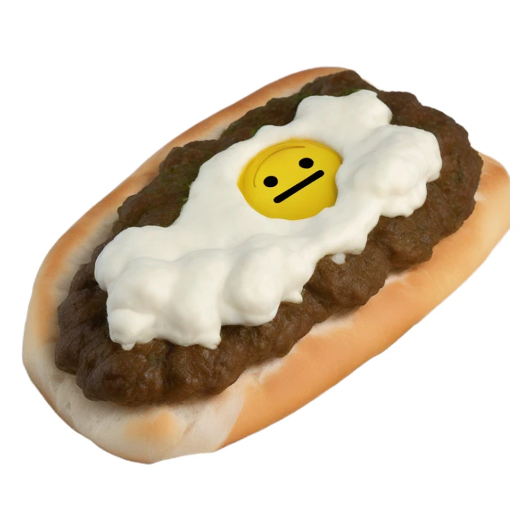 Bosnian cevapi with somun and kaymak without the red and make the bread thinner sticker