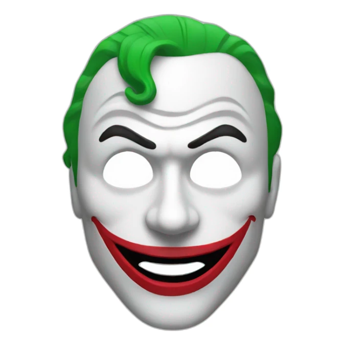 joker mask sticker