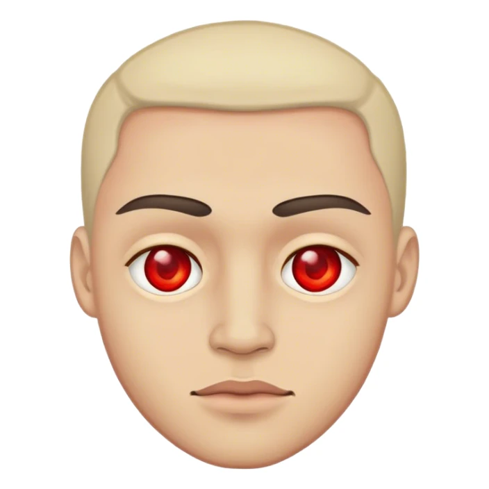 Man that didn't sleep enough so his eyes are red. sticker