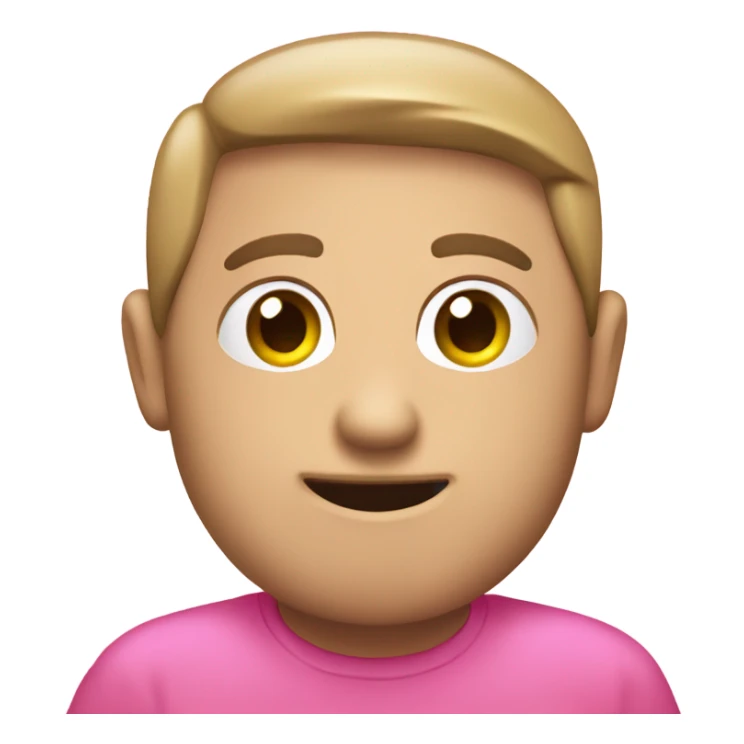 Create a text emoji that says the word “EW” in pink letters sticker