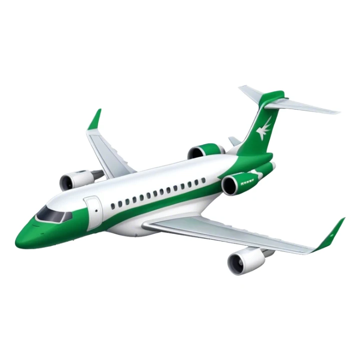 Embraer E-Jet - Embraer (Model Year: 2021) (Iconic colour: Green with white) sticker