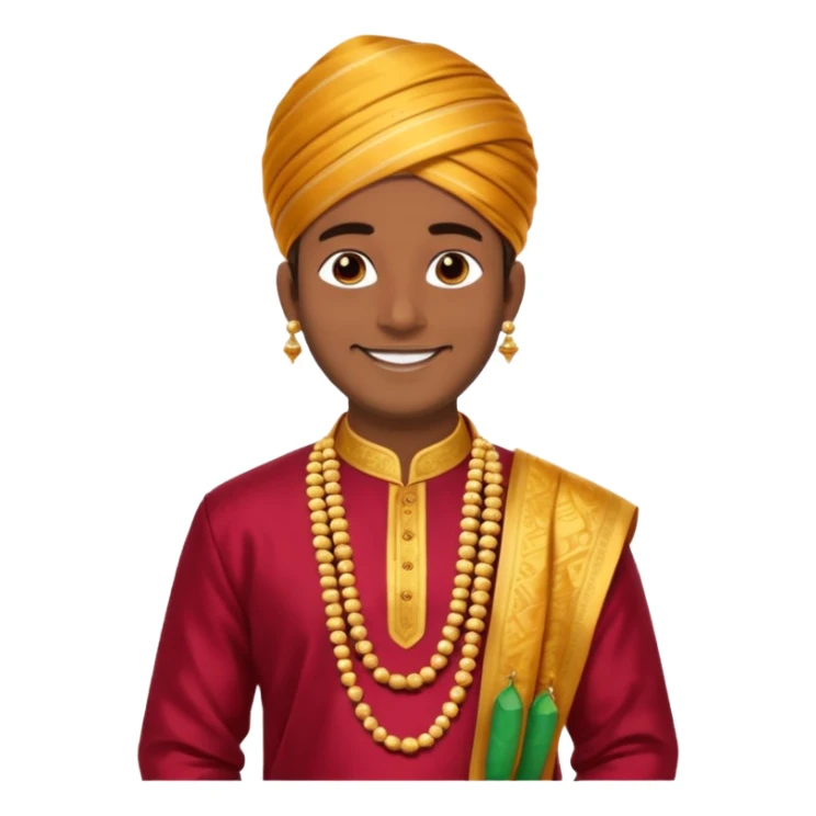 South indian groom sticker