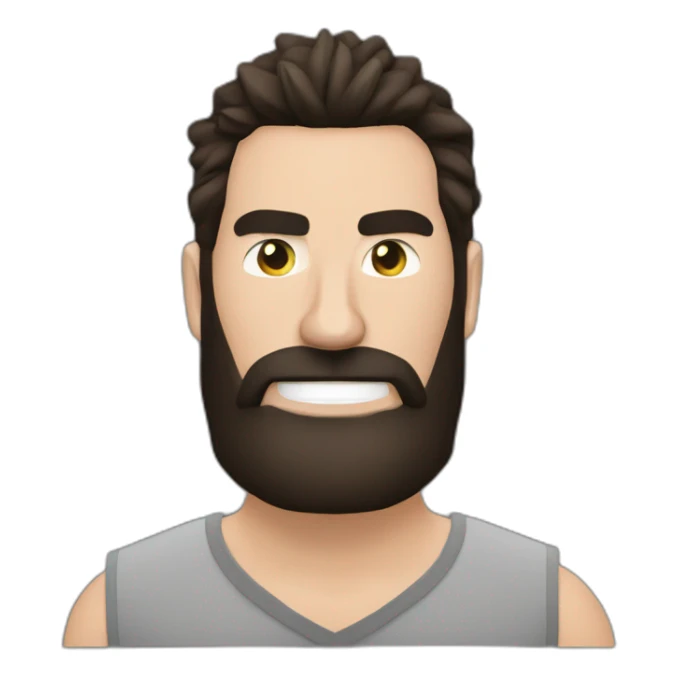 Dan Bilzerian with short haicut sticker