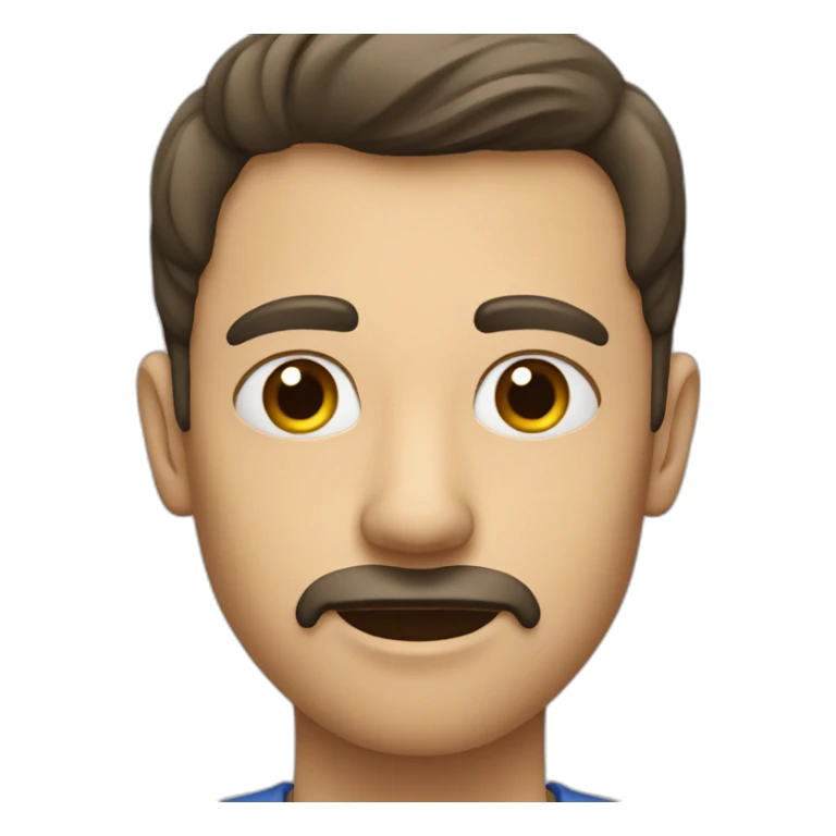 Homme avec 2 doigts sous son nez sticker