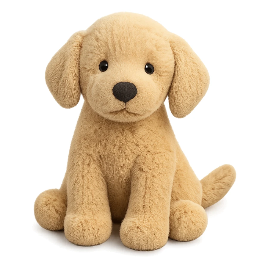 cute golden retriever puppy jellycat plushie sticker