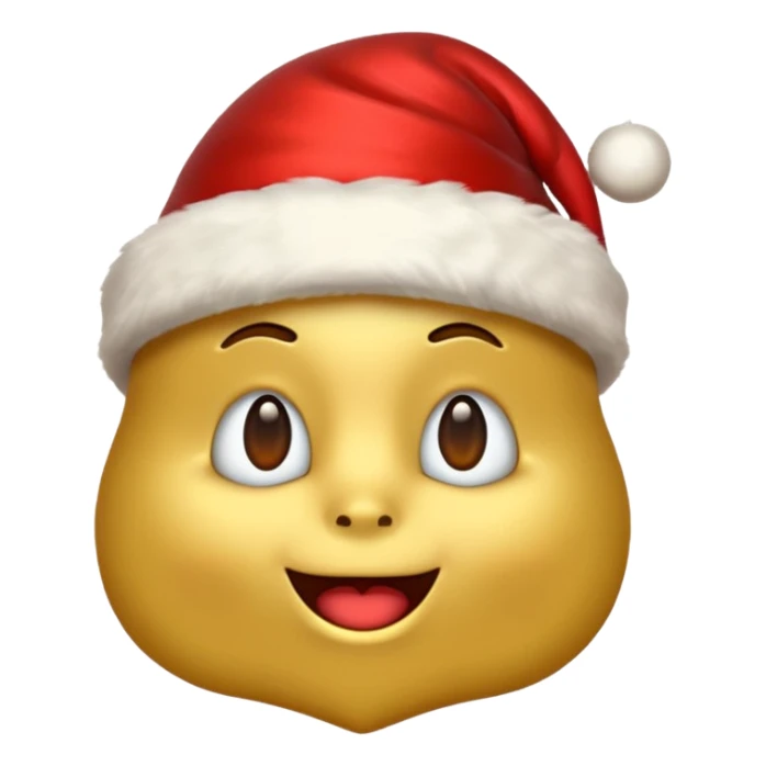 Create a stonk emoji with christmas theme sticker