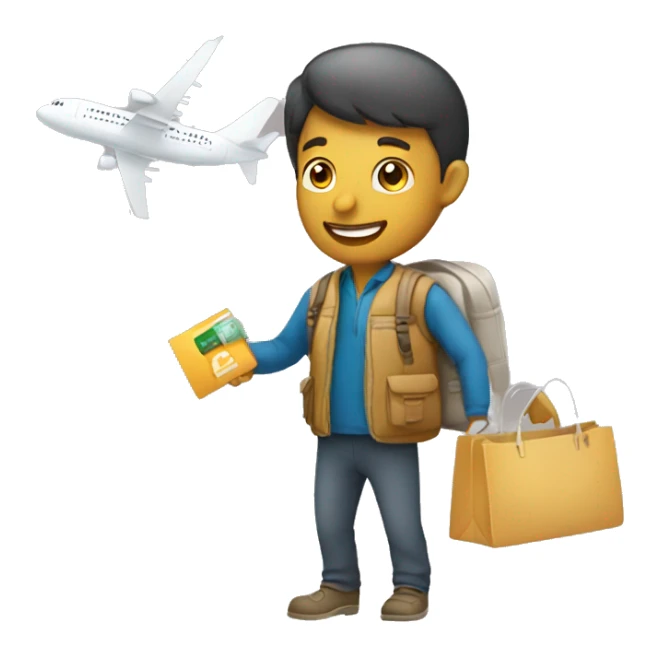 traveller shopping for hotel and flight with good value for money sticker