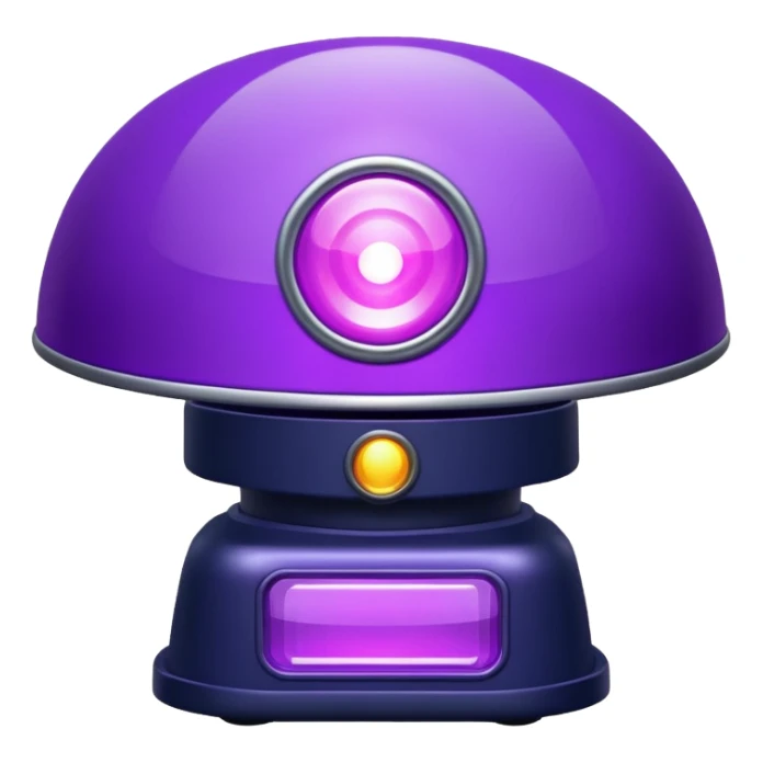 purple police siren sticker