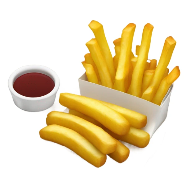 une assiette de frites, avec des brochettes, et du riz jaune sticker