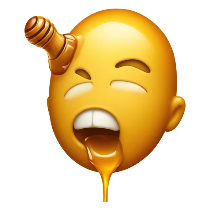 Honey tongue sticker