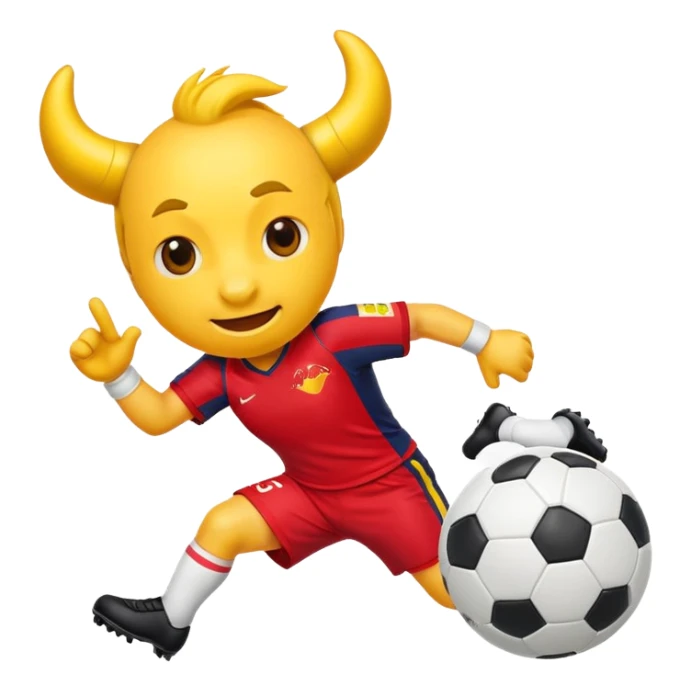 Red bull imogi for soccer match sticker