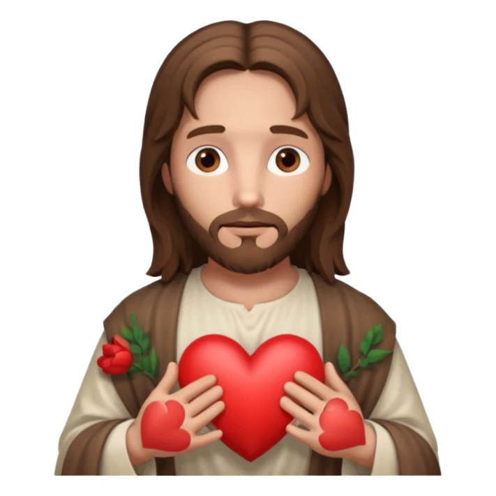Jésus avec un cœur dans ses mains

 sticker