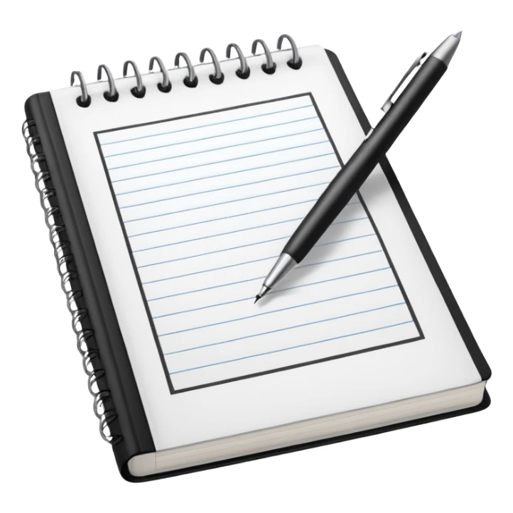 A textbook and a copybook with a pen sticker