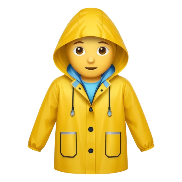 yellow raincoat for women (just the jacket without a woman in it) sticker