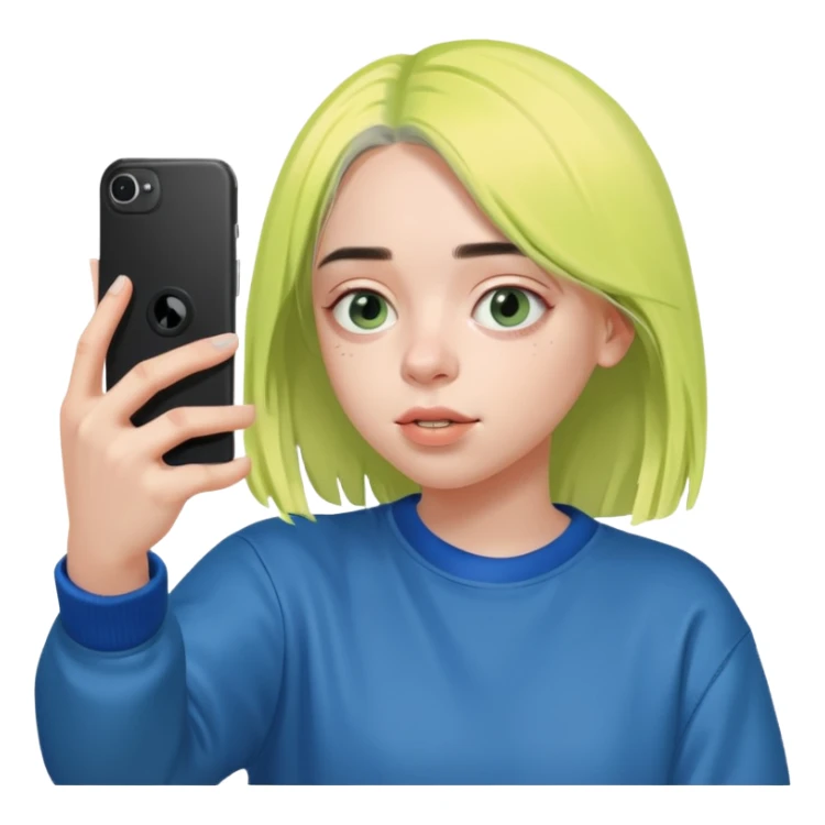 Selfie Billie Elish sticker