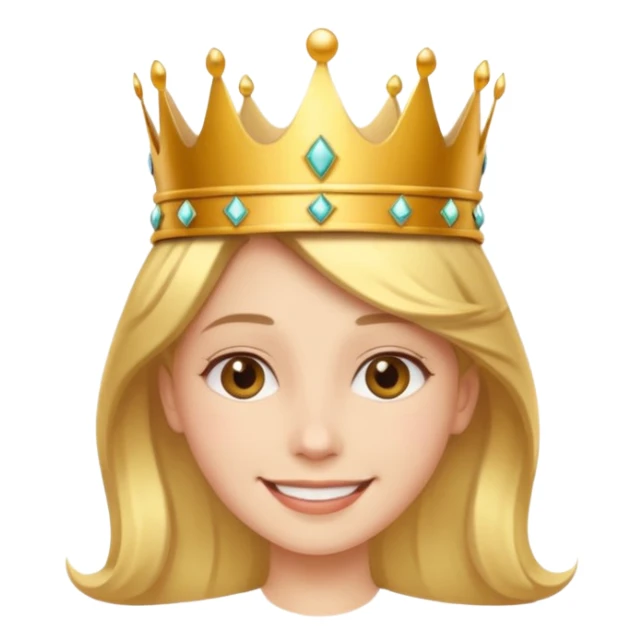 Una persona enamorado y con una corana sticker