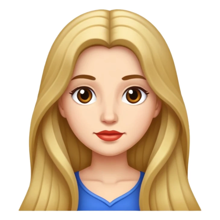 miss susana with long hair sticker