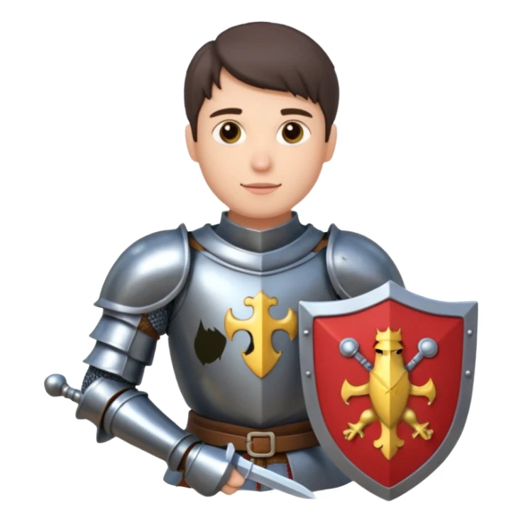 Player holding a knight sticker