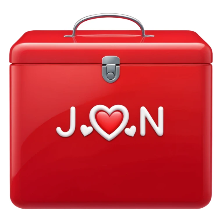 JAAN in bold letters in a red box with hearts  sticker