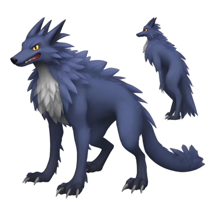 Lombax-Sergal-Nargacuga-Fakemon full body sticker