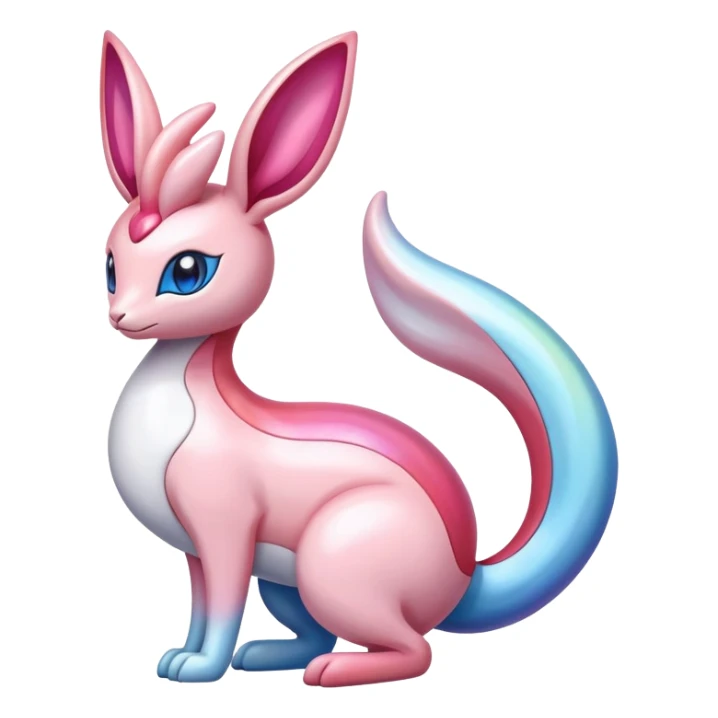 Colorful Sylveon-Milotic-hybrid sticker