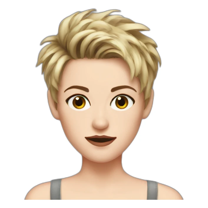 Kristen Stewart with short hair sticker