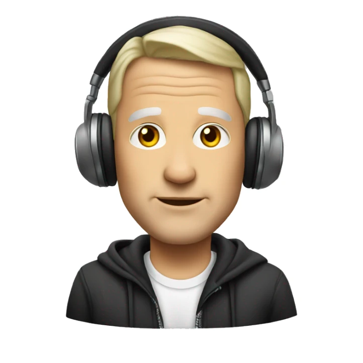 50 year old white male DJ sticker