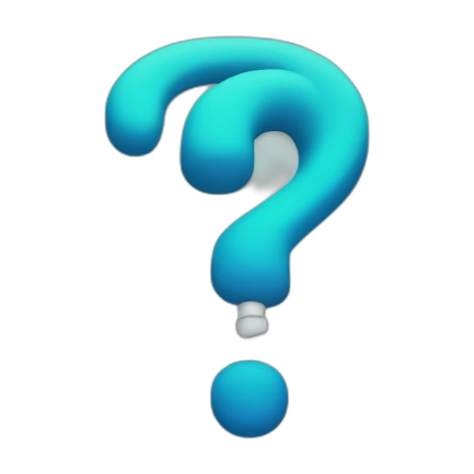 medical question mark sticker