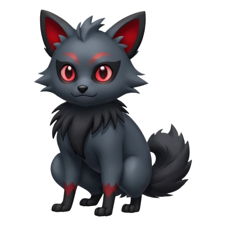 Zorua-Fakémon-hybrid-creature (full body)  sticker