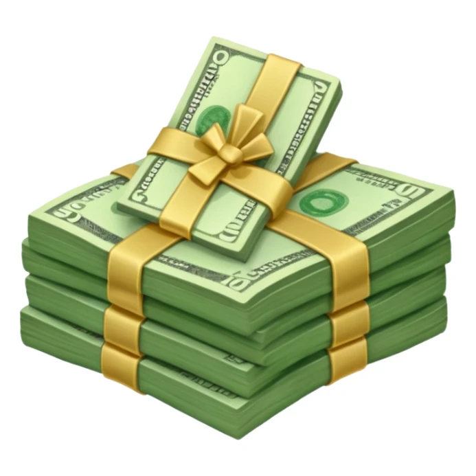 a wad of money  sticker