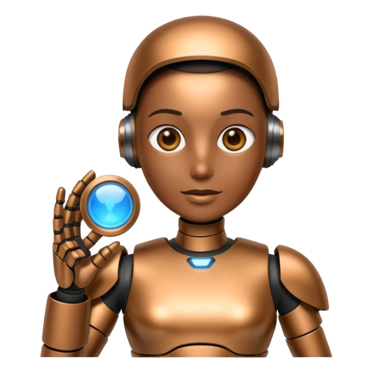 Create for me an image or emoji when an AI comes & changes the world of search engines. sticker