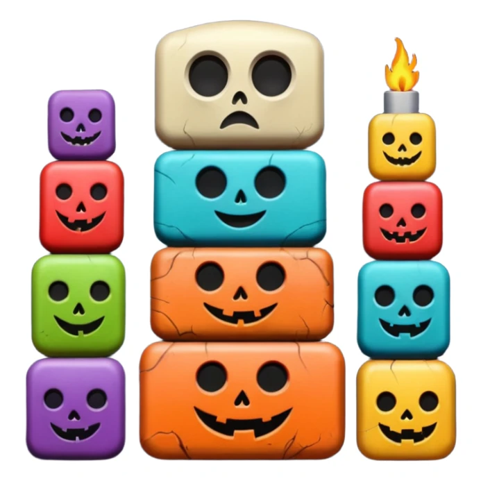 Stack of horror movies sticker