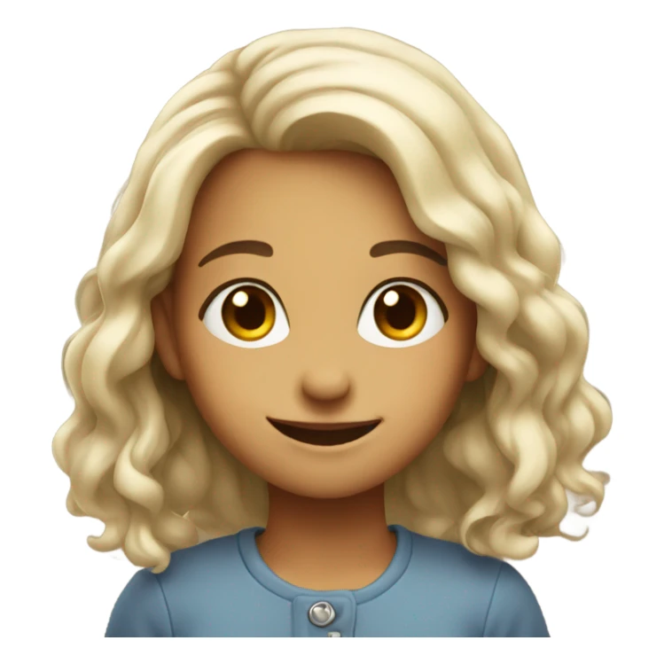 Cute girl smiling sticker