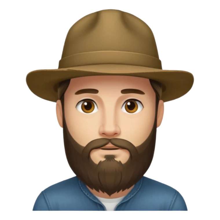 Jared Woosley (long hair, beard, tattoos, and hat). sticker