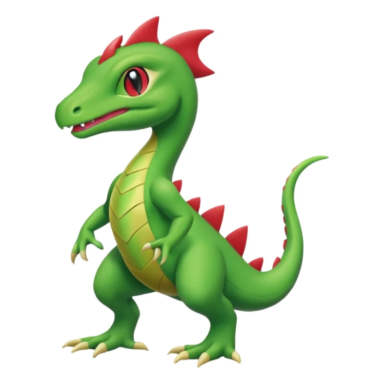 Axew-Grovyle-Inteleon-fusion (full body) sticker