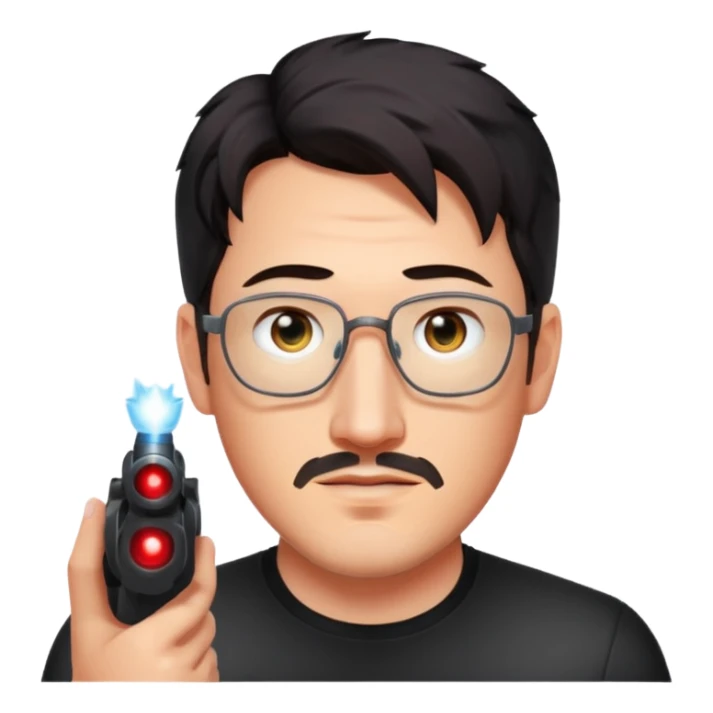 markiplier shooting lasers from his eyes sticker