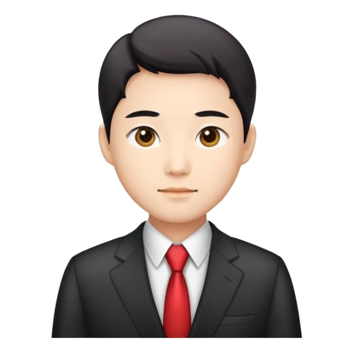 Chinese person in a business suit sticker