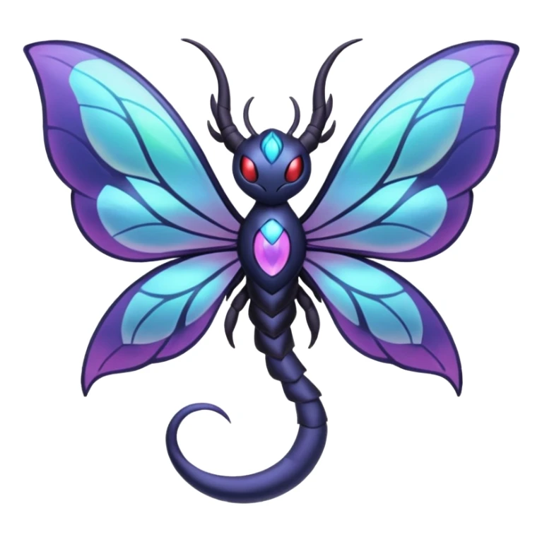 Venomoth-Yveltal-Lunala-Fakémon-hybrid-creature (full body)  sticker