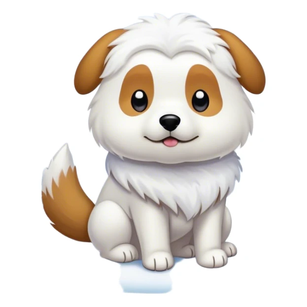 Mix snow with a dog that said " this is for attendance" sticker