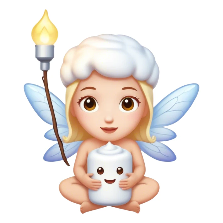 Marshmallow fairy  sticker