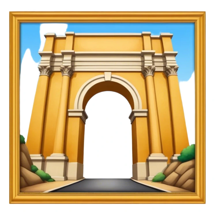 arco del triunfo con un pò di colore sticker