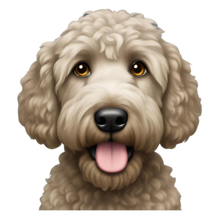 Black Goldendoodle sticker