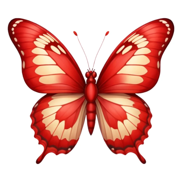 UNA BUTTERFLY RED FANTASY, PERO DEBE SER UN ROJO UN POCO CLARO. sticker