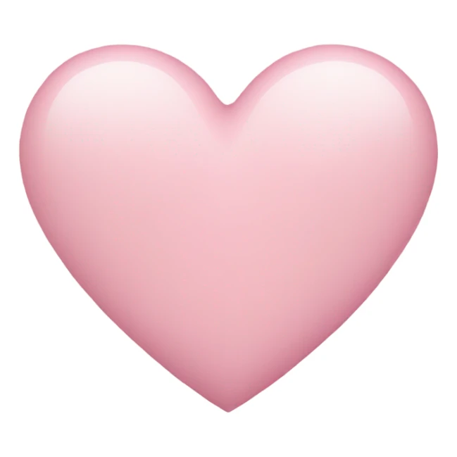 light pink heart sticker