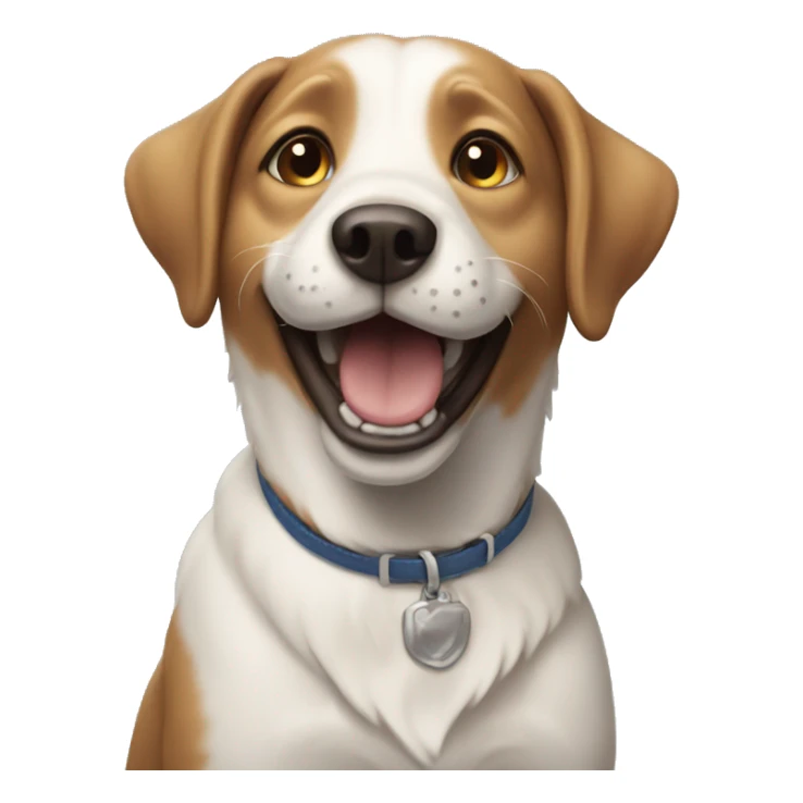 happy dog sticker