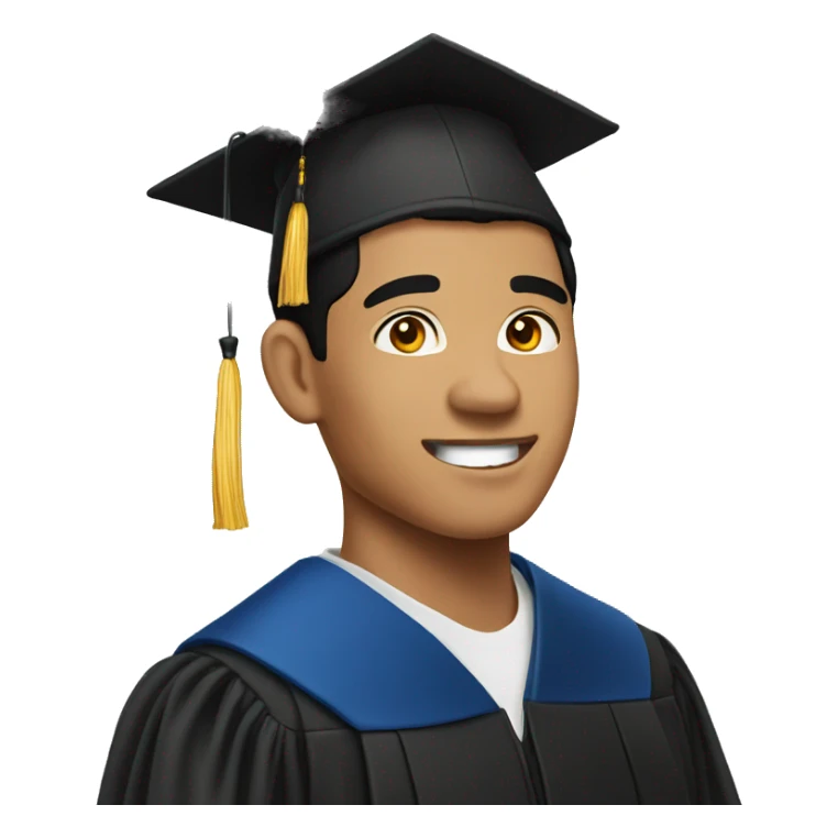 Filipino man graduating sticker