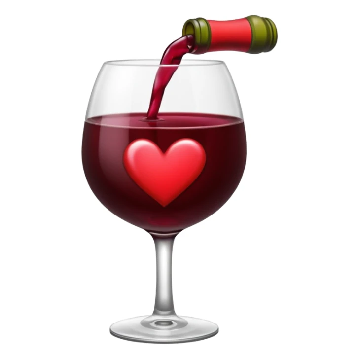 Corazón de color vino tinto oscuro sin nada arriba sticker