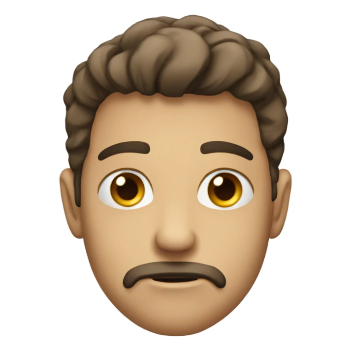 basic emoji but with Utter digust like im looking at you with a nasty look sticker