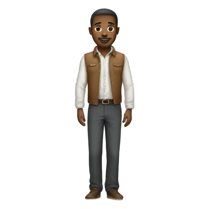 A guy wearing a very wide pair of pants sticker